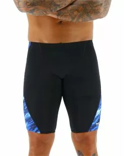 TYR Men's Cadence Blade Splice Jammer Swimsuit -TYR Shop CandenceJammerBlue 7901c557 e371 47df bed0 21f798ca9680