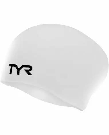 TYR Long Hair Wrinkle-Free Silicone Swim Cap 4 TYR Long Hair Wrinkle-Free Silicone Swim Cap - Image 2