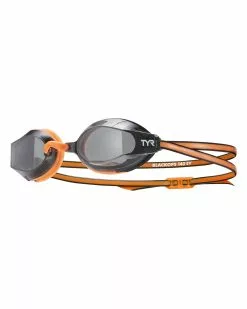 TYR BlackOps 140 EV Racing Junior Fit Goggles -TYR Shop TYRBLACKOPS140EVRACINGMIRROREDJUNIORFITGOGGLESSmokeOrange