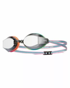TYR BlackOps 140 EV Mirrored Racing Goggles -TYR Shop TYRBlackops140EVRacingMirroredAdultGogglesRainbowBlack