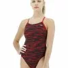 TYR Girl's Fizzy Cutoutfit Swimsuit -TYR Shop TYRFizzyCutoutRed