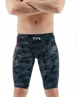 TYR Men's Venzo Camo Jammer Tech Suit -TYR Shop VenzoCamoFireJammer2
