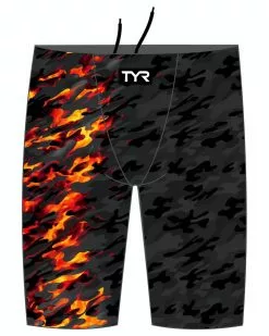 TYR Men's Venzo Camo High Waist Jammer Tech Suit -TYR Shop VenzoCamoFireJammer 295129f9 0a02 4e45 b029 cef54c67a7b0