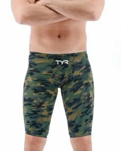 TYR Men's Venzo Camo High Waist Jammer Tech Suit