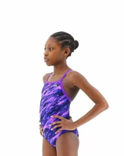 TYR Durafast Lite® Girls' Diamondfit Swimsuit - Cadence -TYR Shop dcad7y 510 alt03 2