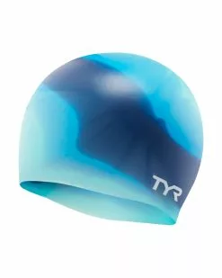 TYR Youth Silicone Swim Cap - Tie Dye
