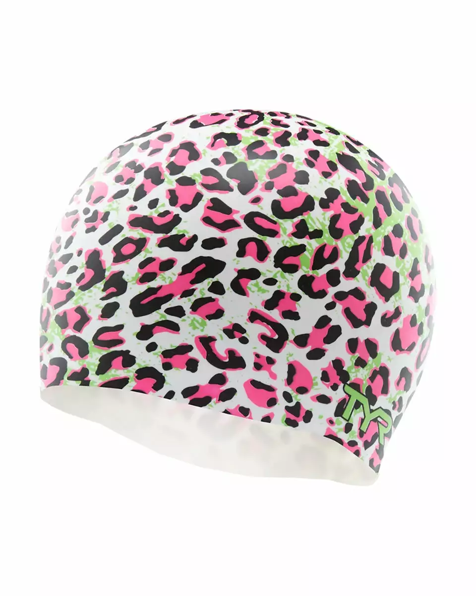 TYR Leopard Silicone Swim Cap 3 TYR Leopard Silicone Swim Cap