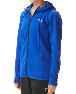 TYR Women's Alliance Podium Full Zip Hoodie -TYR Shop wtfzh2a 428 alt05b