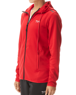 TYR Women's Alliance Podium Full Zip Hoodie -TYR Shop wtfzh2a 610 alt05b